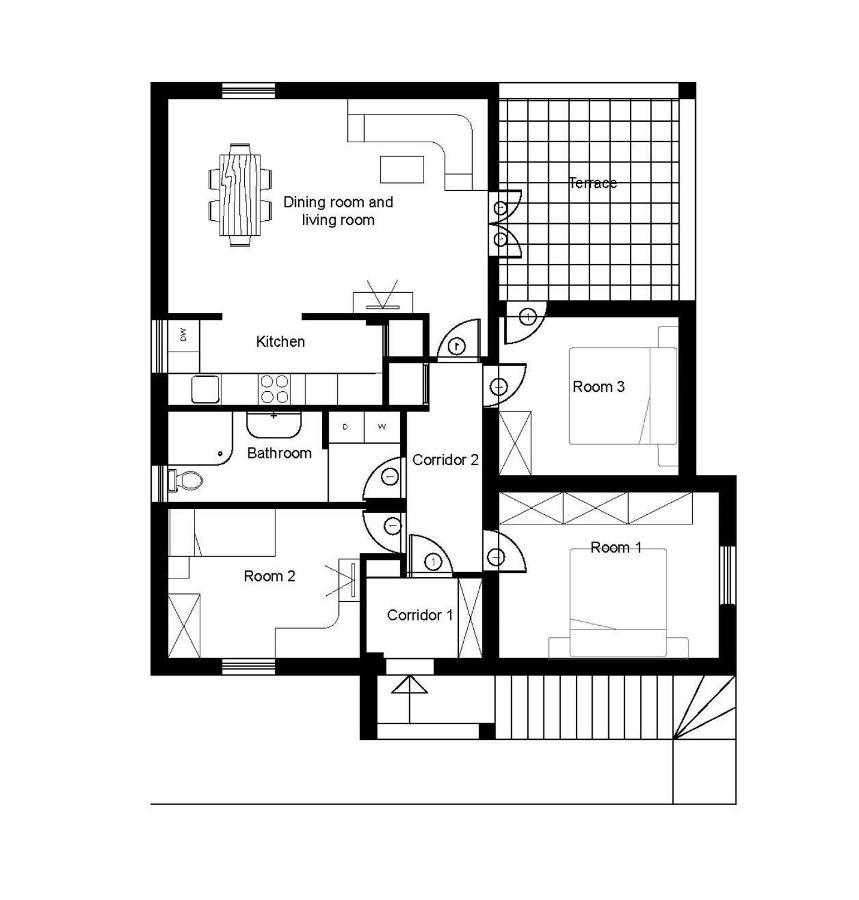 Apartmani Beba Omisalj ภายนอก รูปภาพ